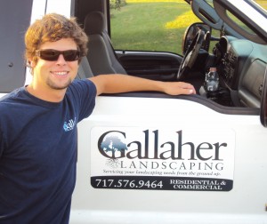 Josh Gallaher with Gallaher Landscaping F-150